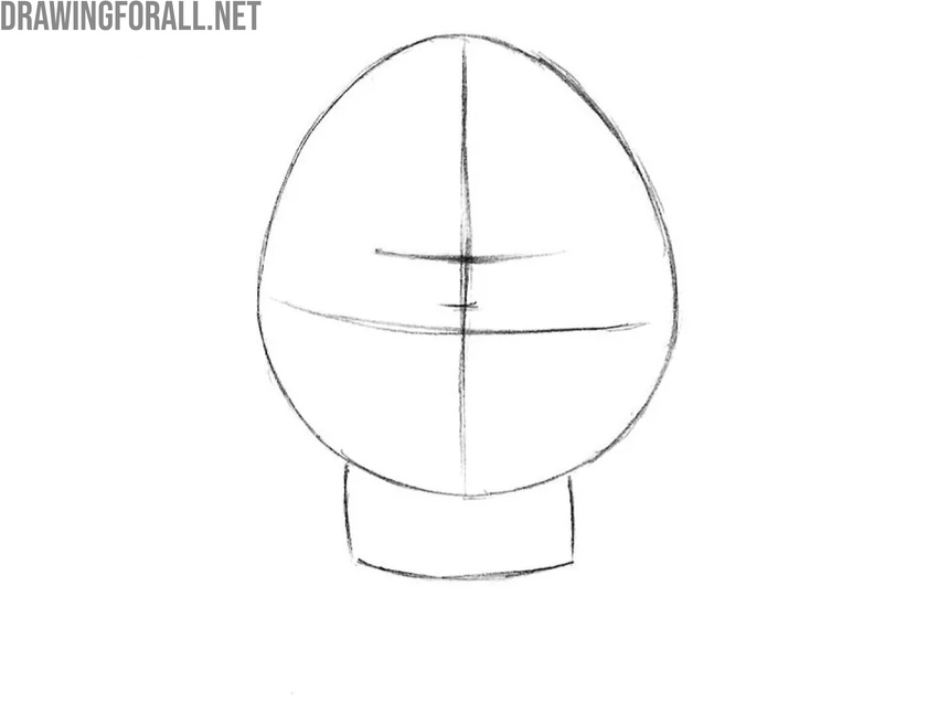 Mark the torso and facial guidelines