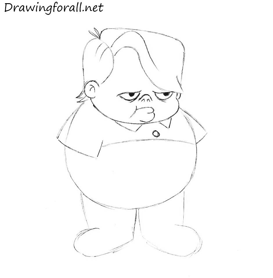 Draw Louie Anderson’s polo shirt