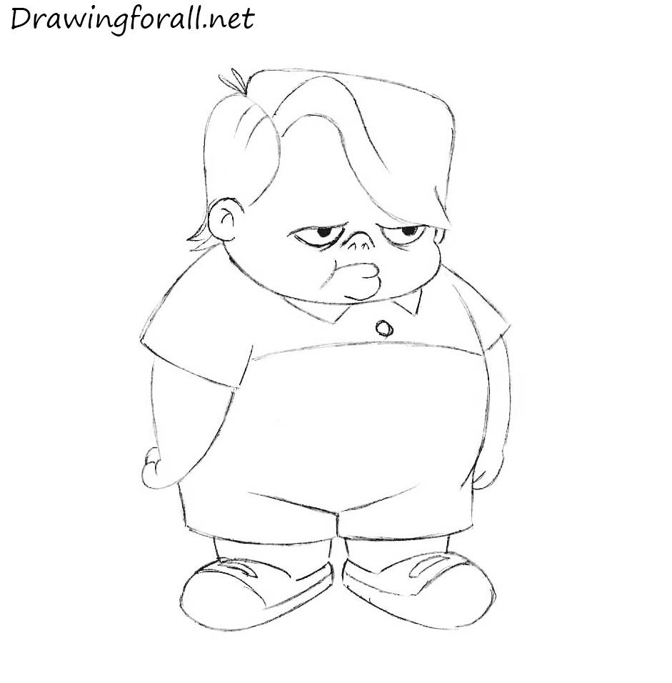 Detail the character’s legs and shoes