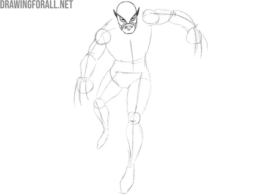 Complete the head and mask