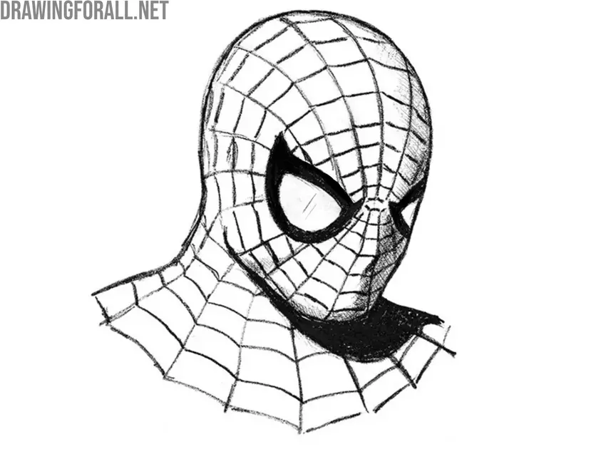 Add shadows to Spider-Man’s head