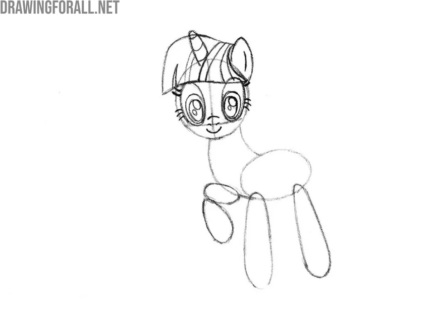 Draw out the face of Twilight Sparkle