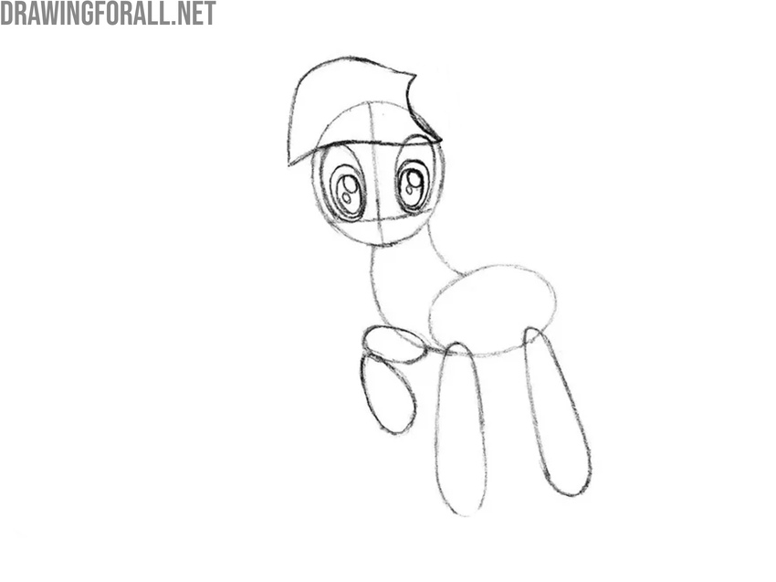 Draw the bangs of Twilight Sparkle