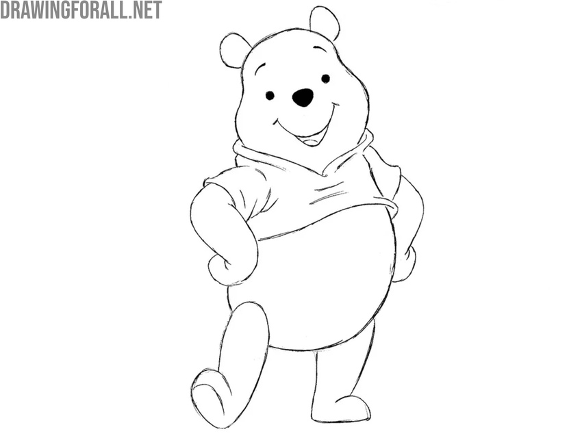 Finalize the drawing and trace the legs