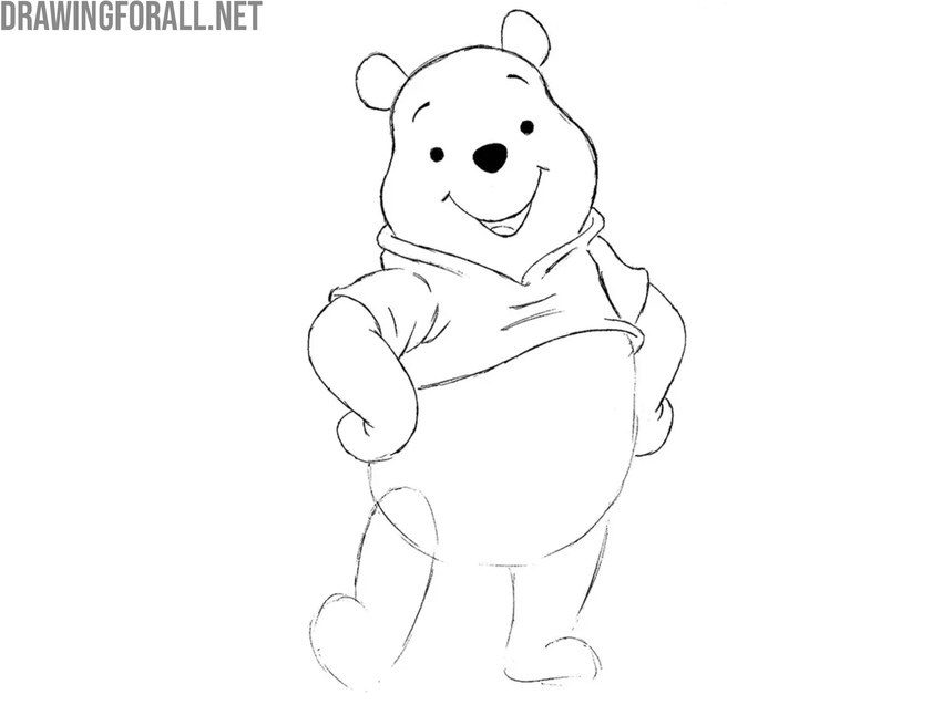 Refine the outlines of both arms