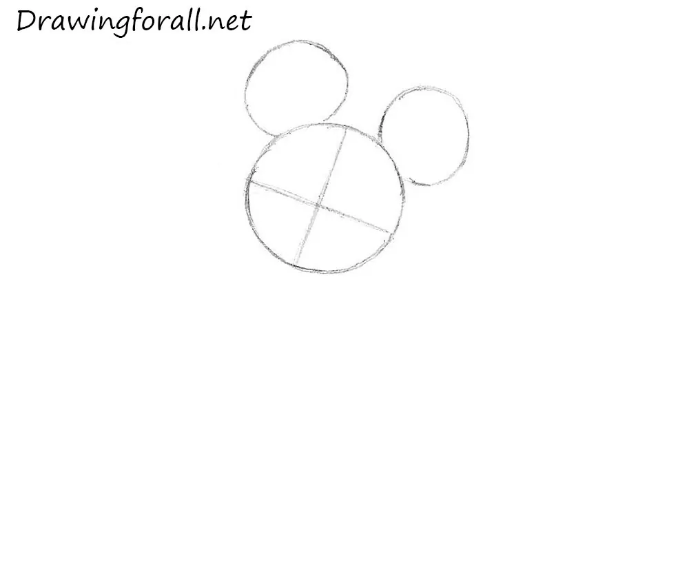  how to draw mickey mouse step by step