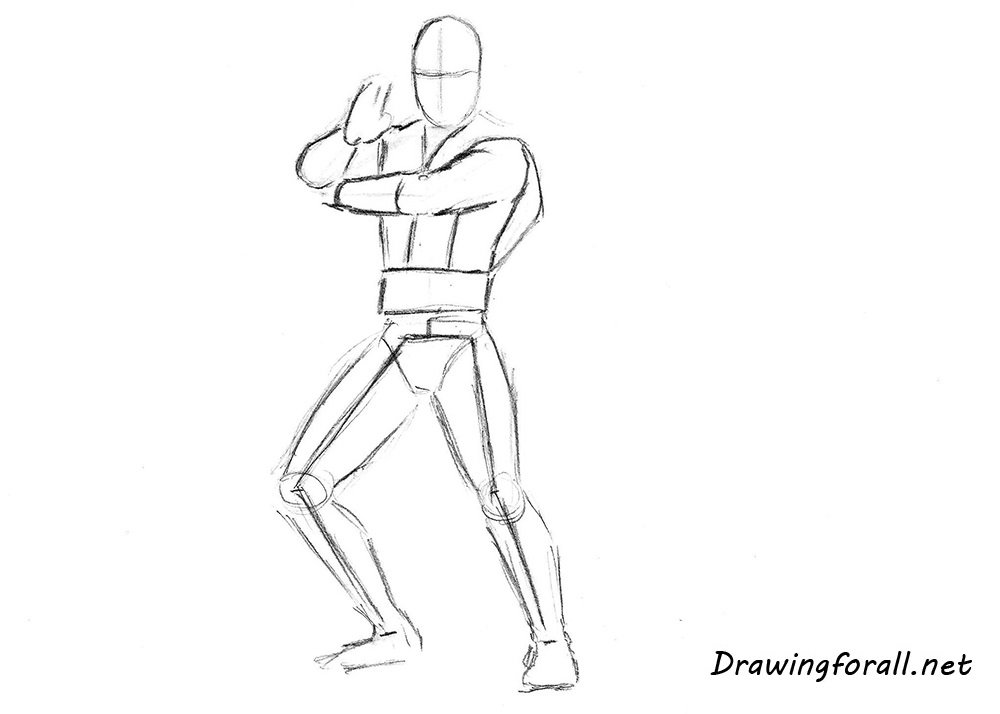 how to draw scorpion from mortal kombat