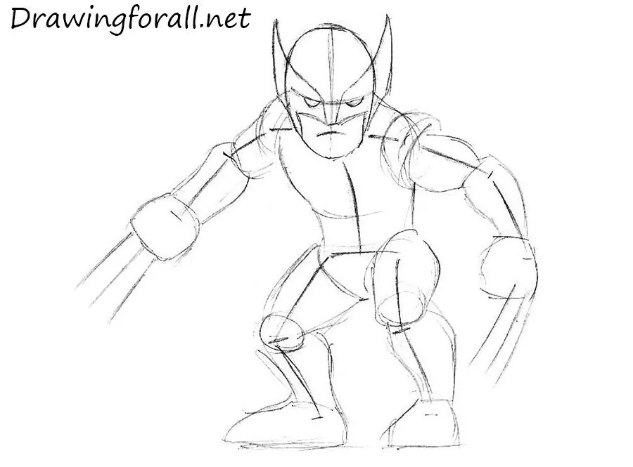 how to draw wolverine step by step for beginners
