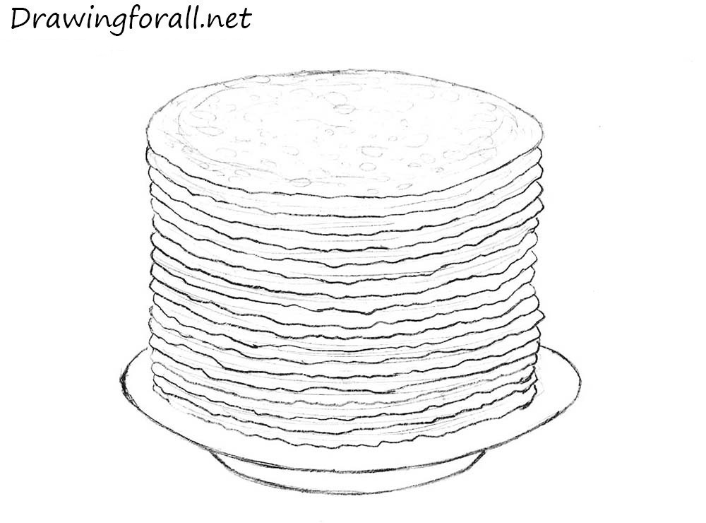 pancakes drawing