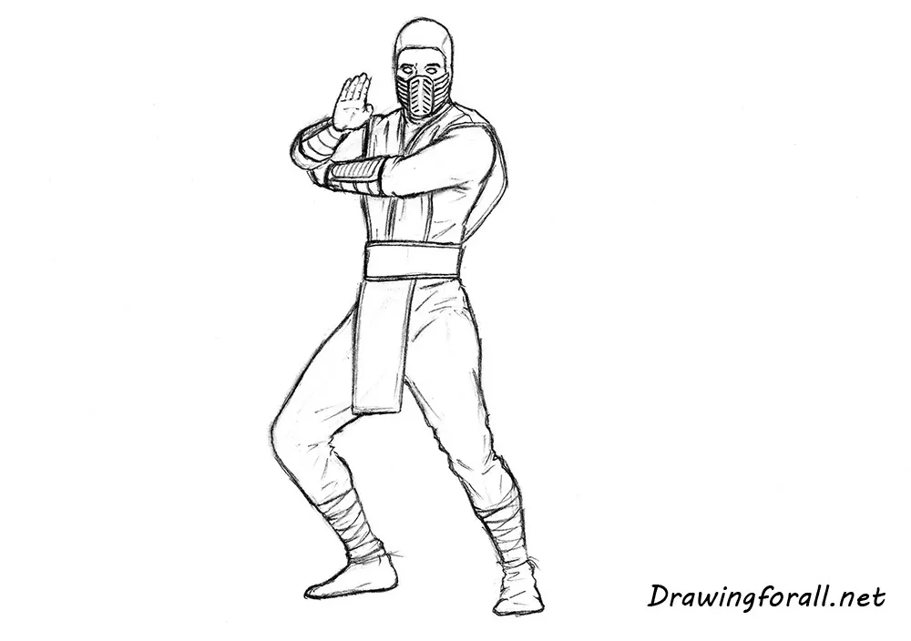 how to draw scorpion step by step