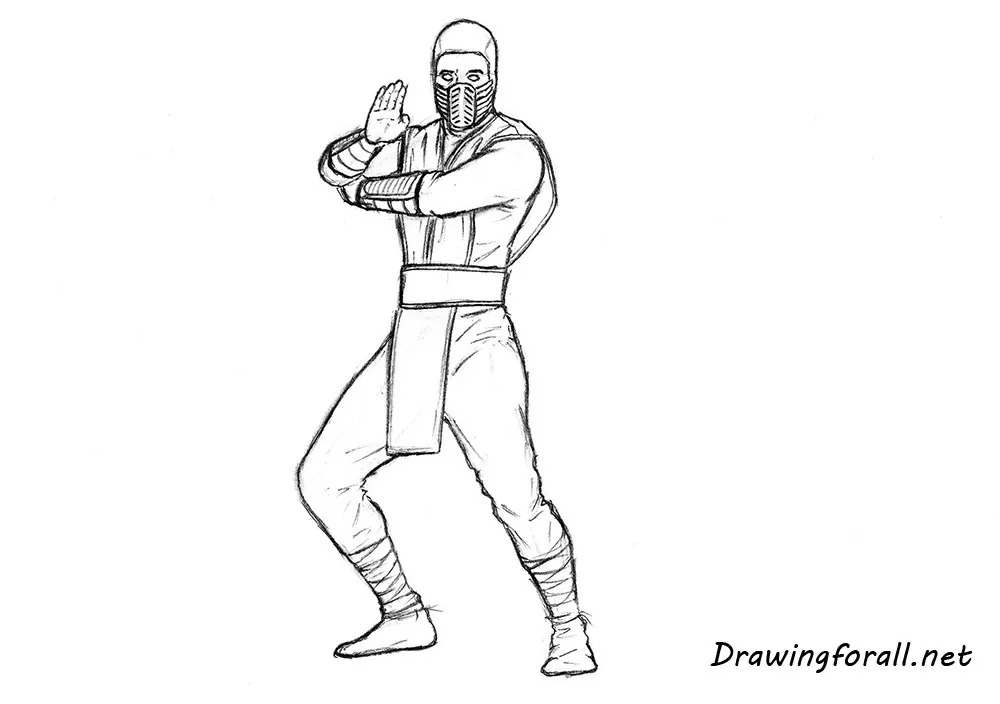 Drawing of Scorpion Mortal Kombat X  Video Games Amino