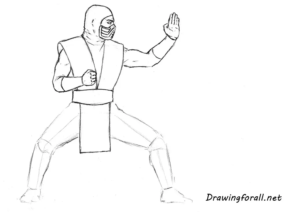 how to draw ninja