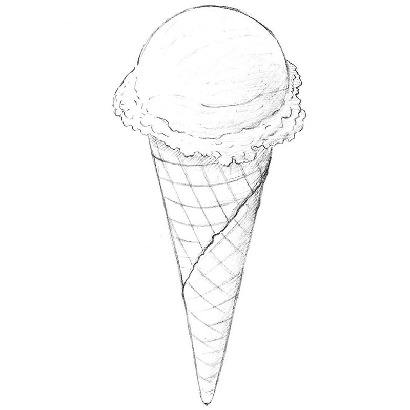 Ice Cream Cone Coloring Page Photos and Images & Pictures | Shutterstock-anthinhphatland.vn