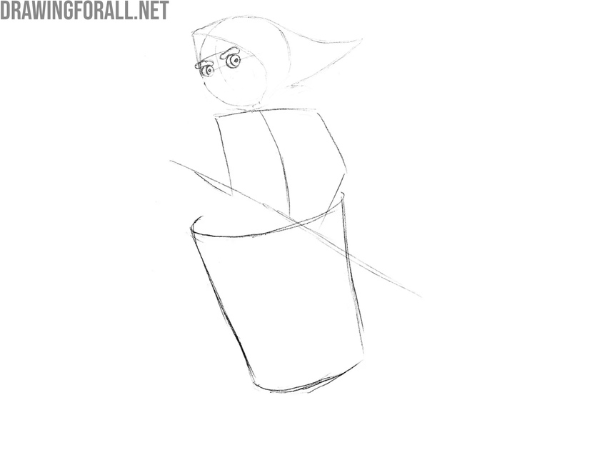 Sketch the eyes of the Slavic witch