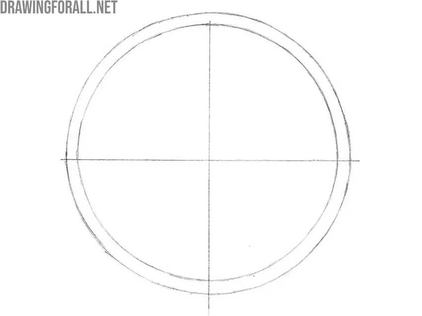Draw the rim of the clock