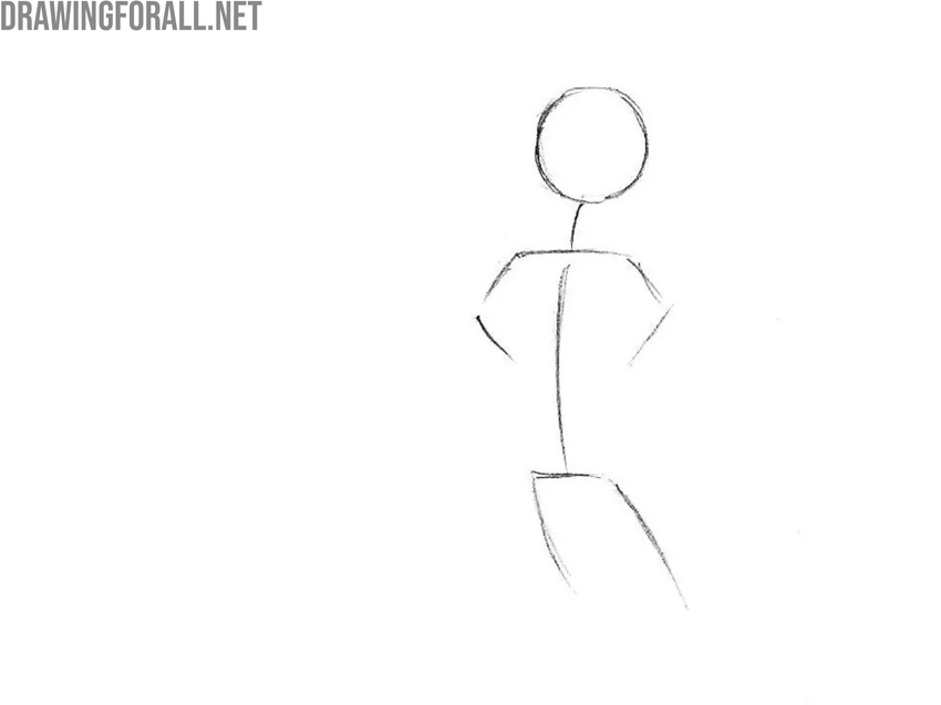 Mark the cartoon duck figure