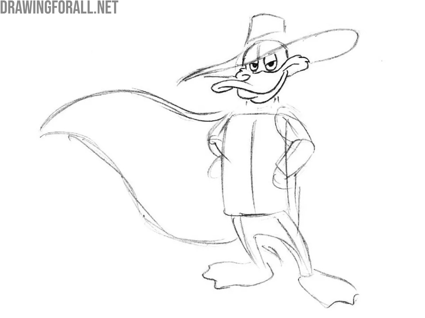 Draw the eyes of Darkwing Duck