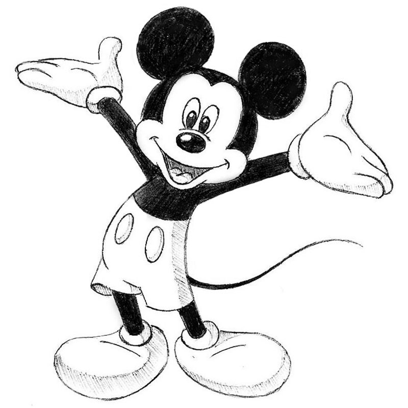 How To Draw Mickey Mouse | Step By Step Drawing Tutorials | Storiespub-saigonsouth.com.vn