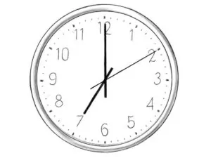 how to draw a clock featured image