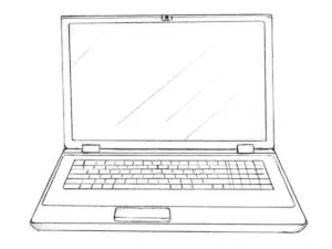 how to draw a laptop featured image