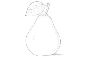 how to draw a pear featured image