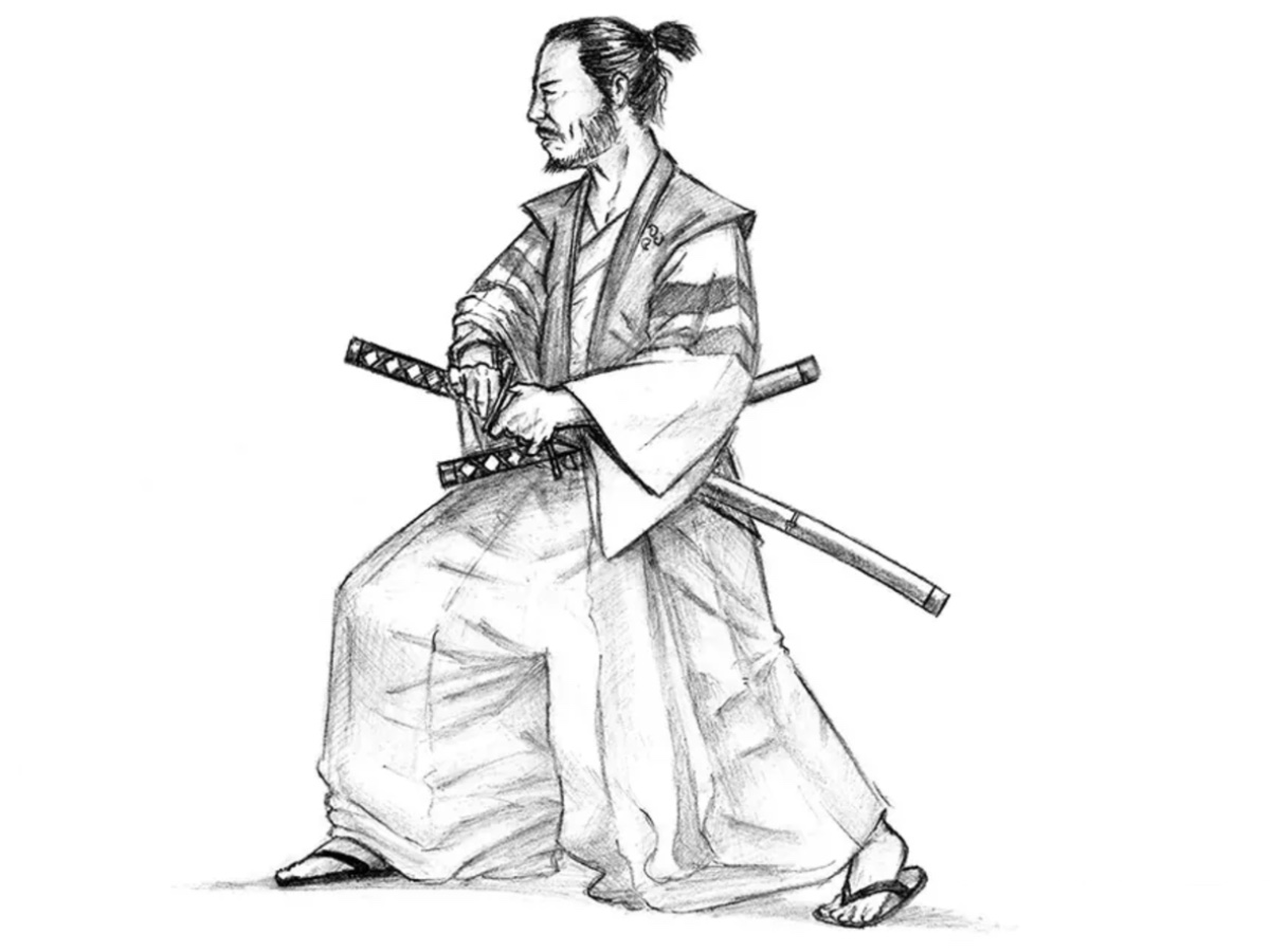 how to draw a samurai featured image