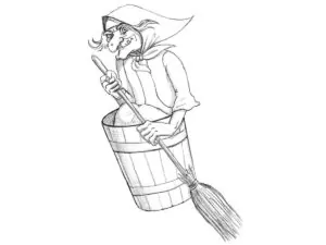 how to draw baba yaga featured image