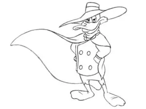 how to draw darkwing duck featured image