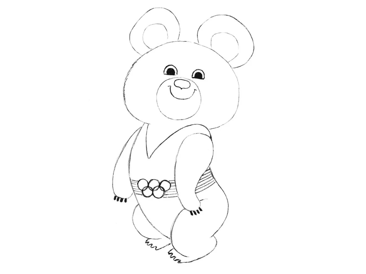 how to draw the olympic mishka featured image