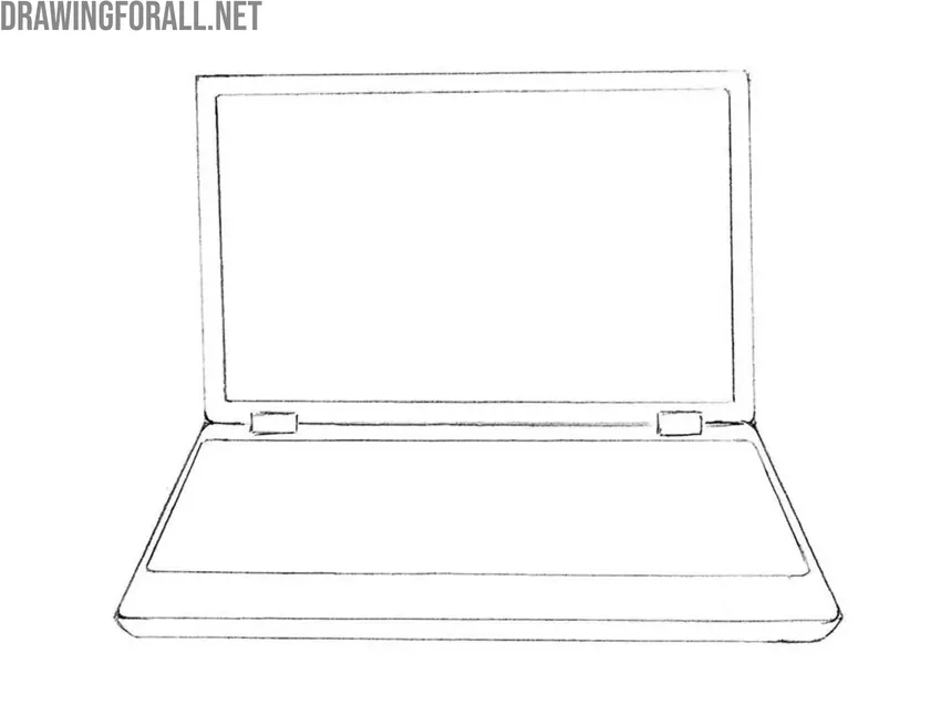 Draw the laptop main keyboard zone