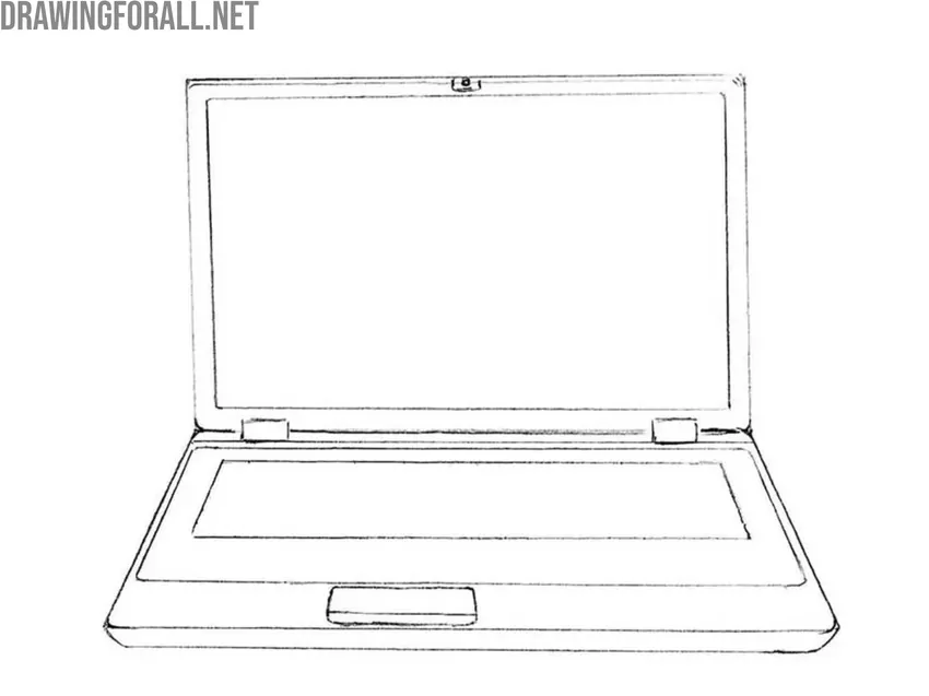 Draw the laptop keyboard boundaries