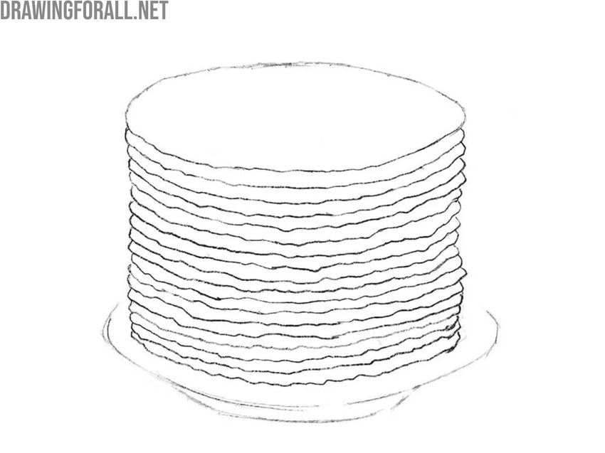 Refine the edges of the pancakes