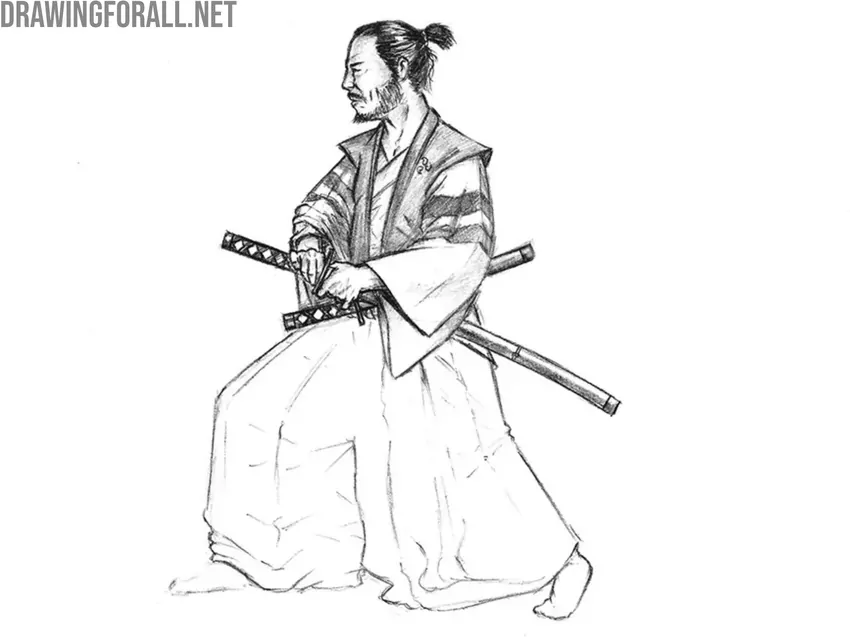 Shade the hands and swords