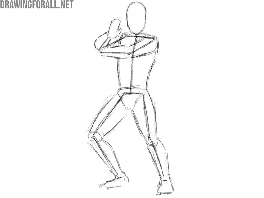 Draw the legs of Scorpion