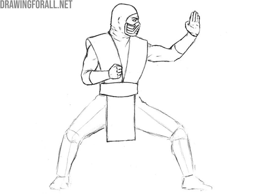 Draw out the hands of Sub-Zero