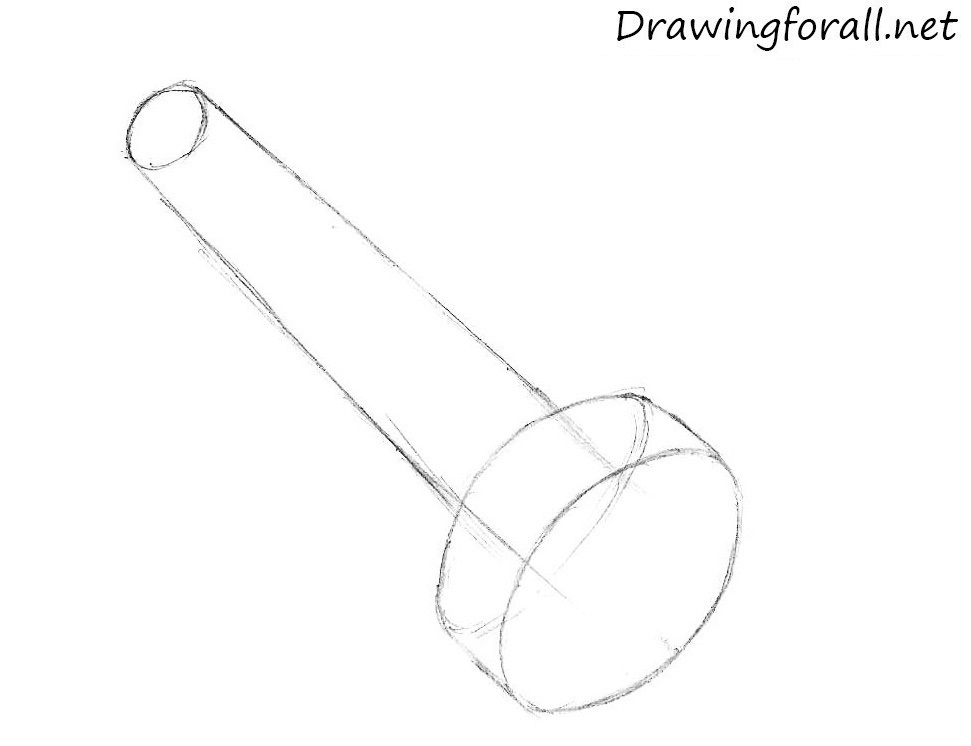 how to draw a flashlight