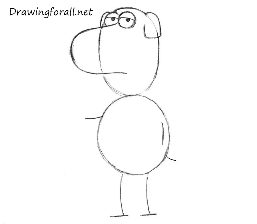  how to draw Brian griffin step by step
