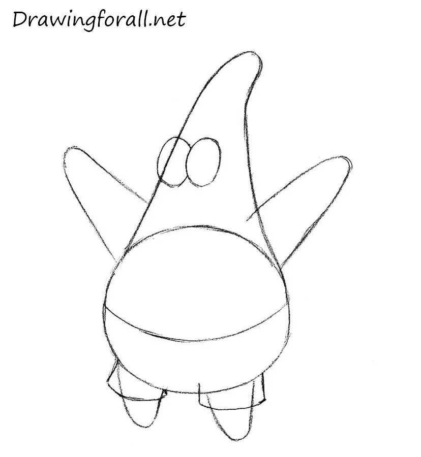 patrick star drawing