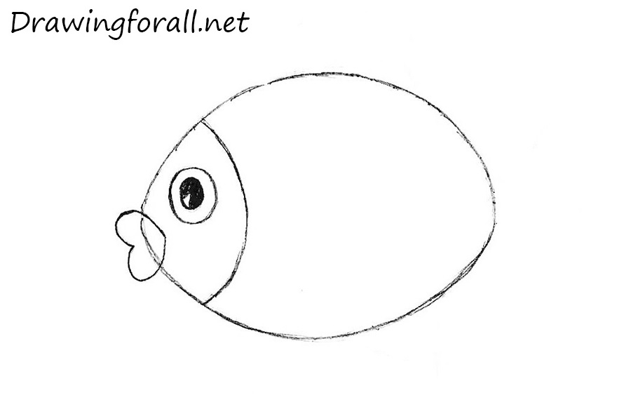 how to draw a fish for kids
