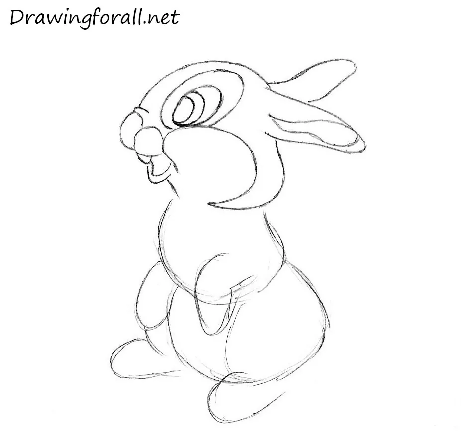 how to draw a rabbit for beginners