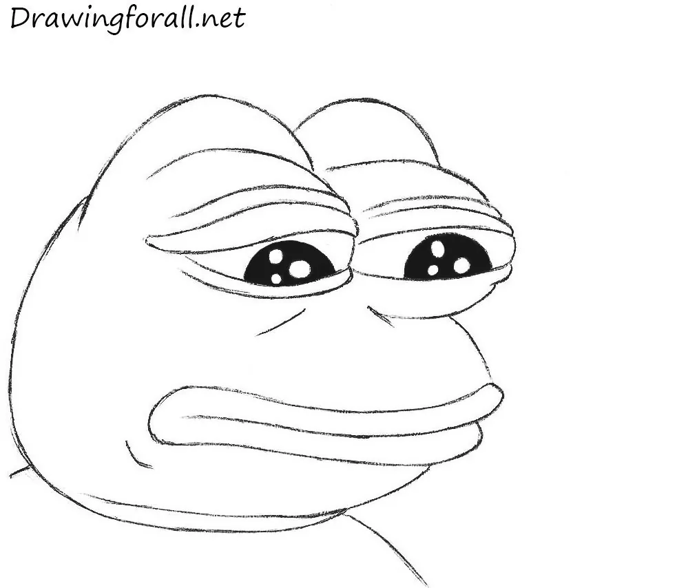 How to Draw Sad Frog