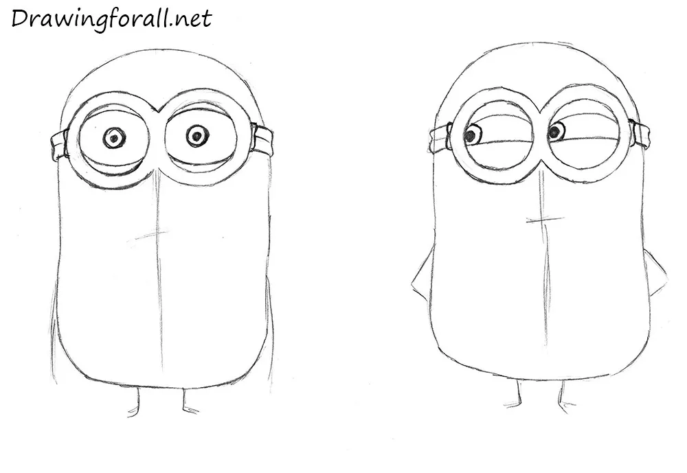 how to draw minions for beginners
