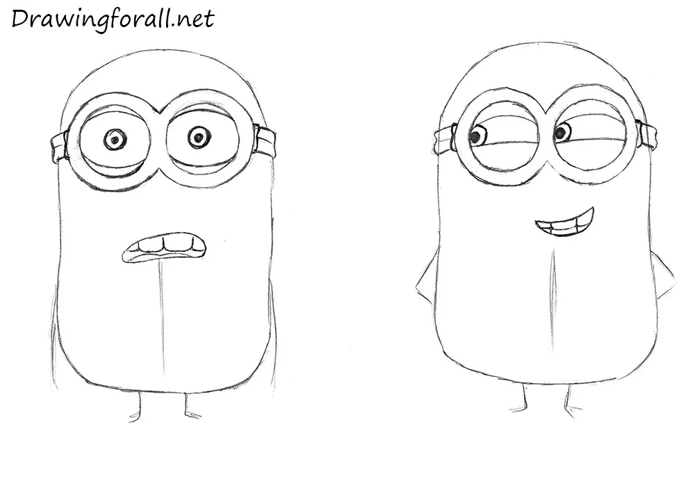 how to draw minions from despicable me
