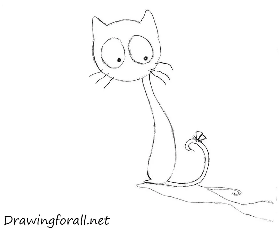 how to draw a cartoon cat for beginners