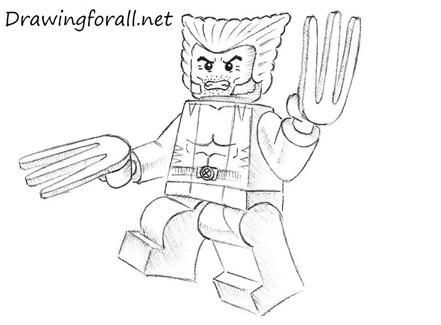 How to Draw Lego Wolverine