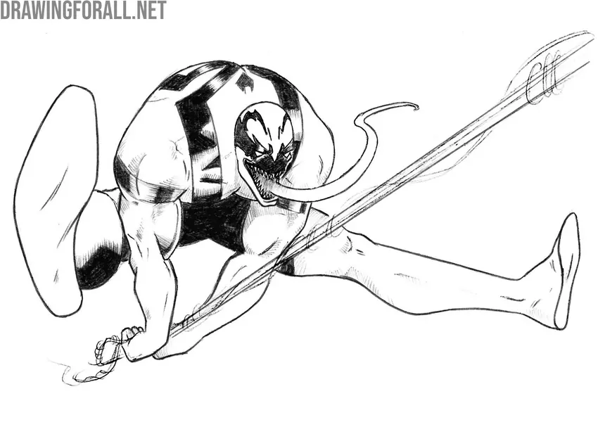 Outline the drawing and add shadows