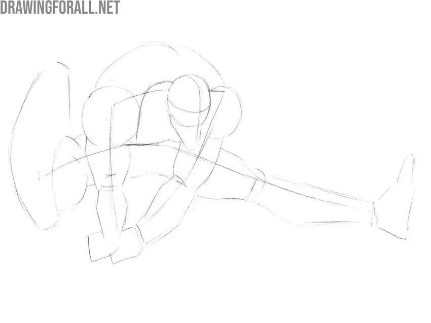 Draw the legs of Anti-Venom