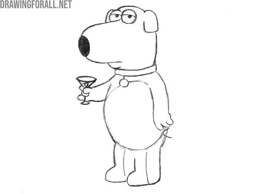 Refine the dog’s arms and hands