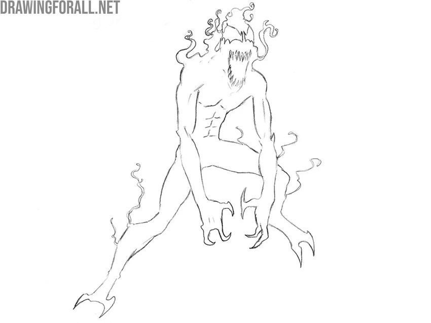 Refine the legs and tendrils