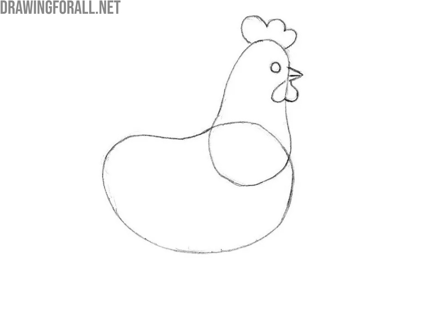 Add the comb and wattle